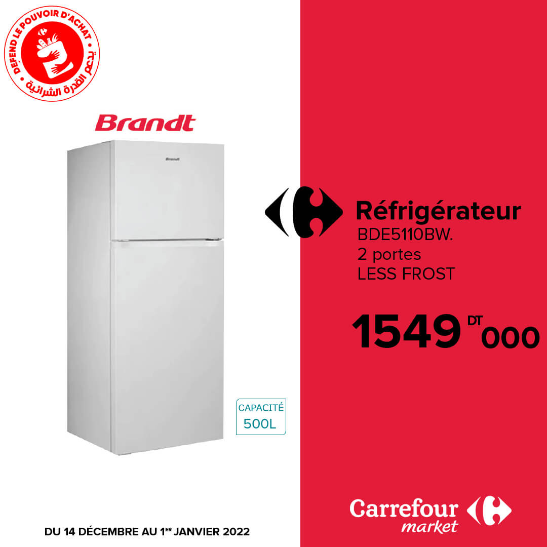 Brandt Bfs2254sw - Réfrigérateur [classe Énergétique F] à Prix Carrefour