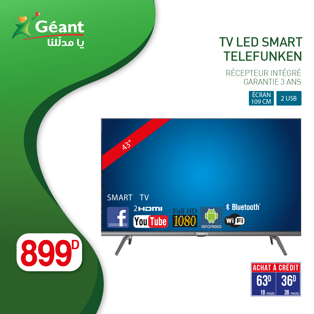 Tv Led Smart Telefunken Adhity