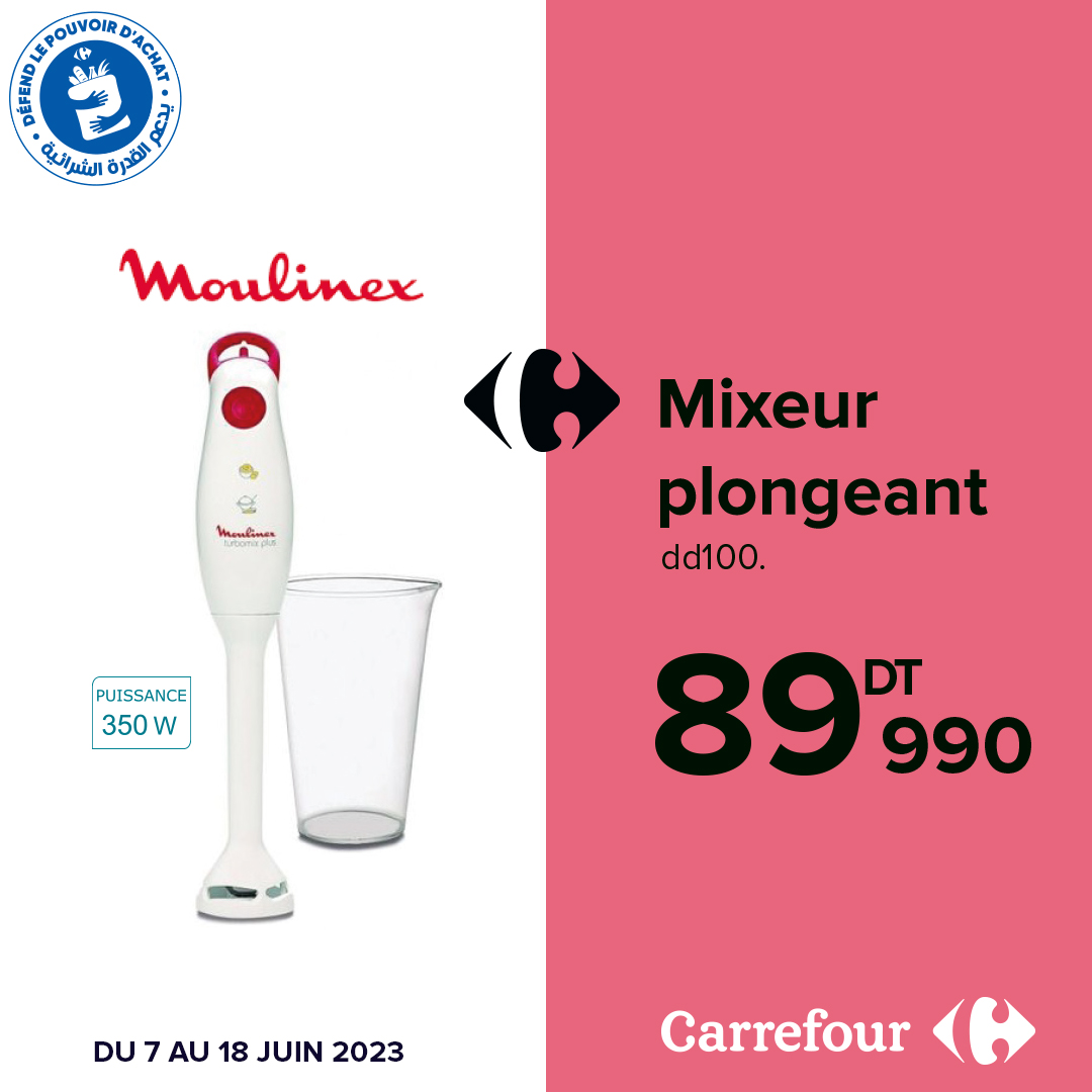 Mixeur Plongeant Moulinex chez Carrefour (26/12 – 08/01)Mixeur  Plongeant Moulinex chez Carrefour (26/12 - 08/01) - Catalogues Promos &  Bons Plans, ECONOMISEZ ! 